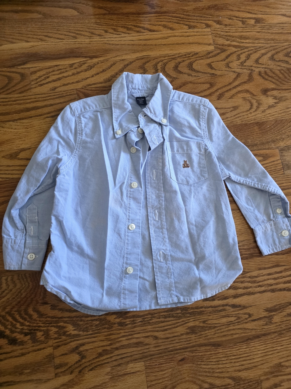 GAP Light Blue Button-Down Shirt with Chest Pocket